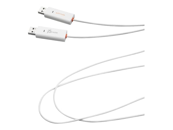 j5create JUC400 - Adapter för direktanslutning - USB 2.0 - USB 2.0 - vit