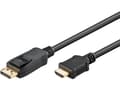 Miniatyrbild 3 av 4: Goobay 64837, 3 m, DisplayPort, HDMI Typ A (standard), Hankoppling, Hankoppling, Rak