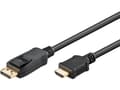 Miniatyrbild 1 av 4: Goobay 64837, 3 m, DisplayPort, HDMI Typ A (standard), Hankoppling, Hankoppling, Rak