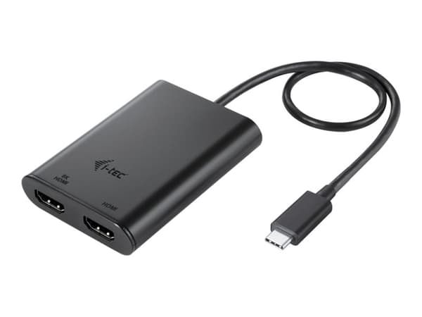 i-Tec - Dockningsstation - för laptop, surfplatta - USB-C / USB4 / Thunderbolt 3 / Thunderbolt 4 - 2 x HDMI - Europa Svart