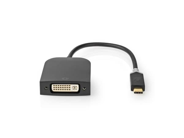 Nedis CCBW64552AT02, 3.2 Gen 1 (3.1 Gen 1), USB Type-C, DVI-utgang, 1920 x 1080 piksler Antrasitt