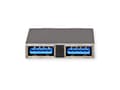Miniatyrbild 5 av 5: USB 3.2 Gen 2-adapter, 2x USB typ C - 2x typ A, ST/BU, silverfärgad