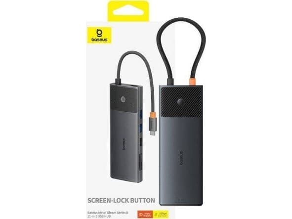 HUB USB Baseus Adapter 11w1 Baseus Metal Gleam HUB USB-C