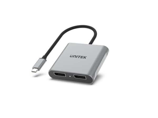 Unitek - Video adapter - 24 pin USB-C (hann) til DisplayPort (hunn) - Thunderbolt 3 / Thunderbolt 4 / DisplayPort 1.4 - 15 cm - 8 K 60 Hz (7680 x 432