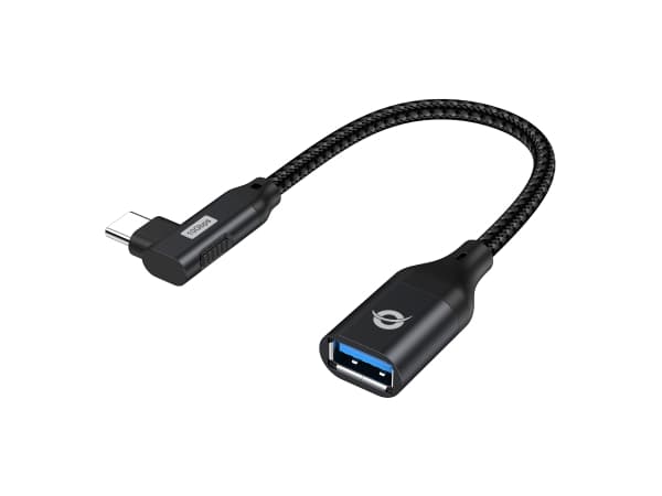 Conceptronic ABBY19B, USB-C, USB-A, Svart