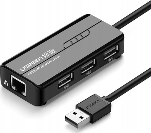 Ugreen 20264, Koblet med ledninger (ikke trådløs), USB, Ethernet, 100 Mbit/s