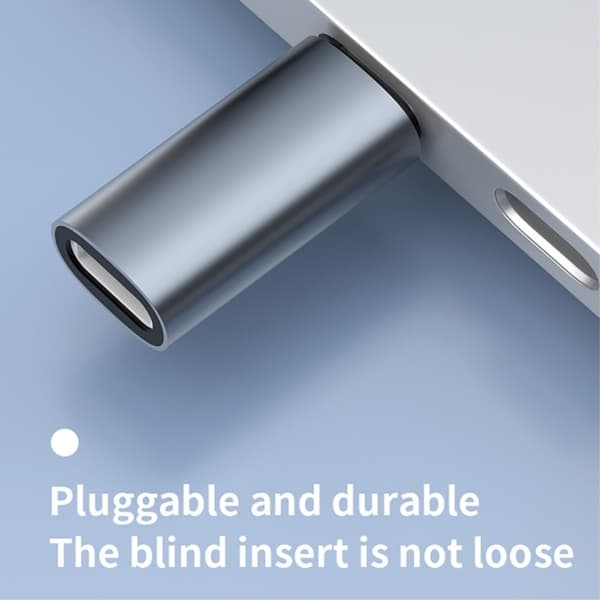 Konverter Adapter USB-C han til USB-C hun 60W Hurtig opladning