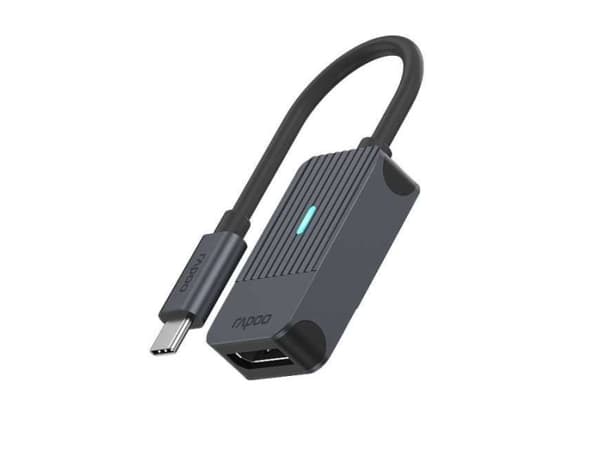 Rapoo UCA-1005, 0.15 m, USB Type-C, DisplayPort, uros, naaras, suora, suora