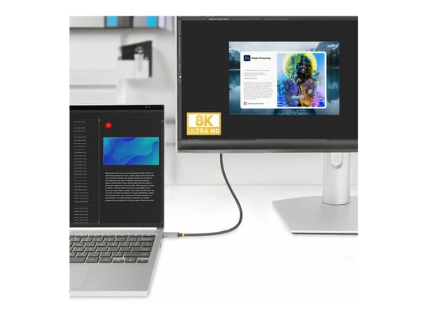 StarTech.com 10ft (3m) USB-C HDMI-sovitinkaapeli, 8K 60Hz, 4K 144Hz, HDR10, USB Type-C to HDMI 2.1 Video Converter Cable, USB-C DP Alt Mode/USB4/Thun