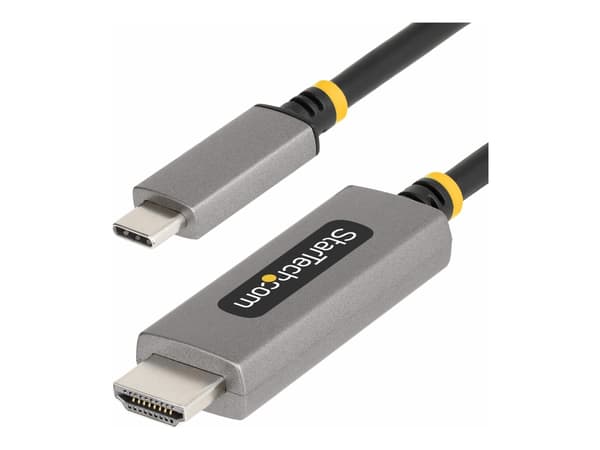 StarTech.com 10ft (3m) USB-C to HDMI Adapter Cable, 8K 60Hz, 4K 144Hz, HDR10, USB Type-C to HDMI 2.1 Video Converter Cable, USB-C DP Alt Mode/USB4/Th