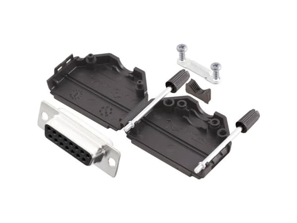 MH Connectors MHDPPK15-DB15S-K D-SUB honkontaktsats 180 ° Antal poler (antal): 15 Lödskål 1 st.