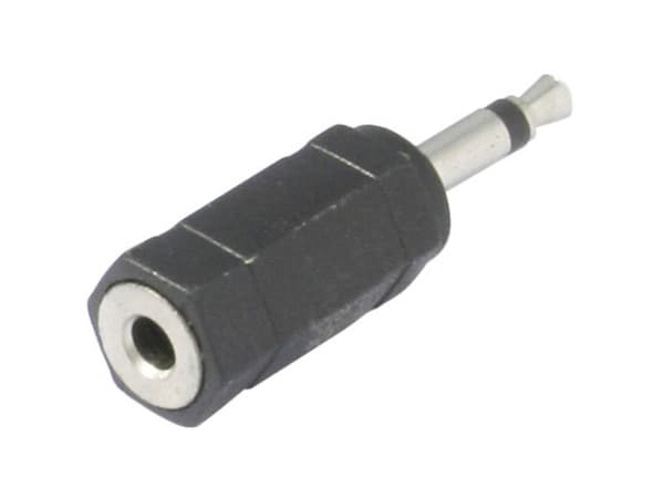 Jack-adapteri Liitäntäpistoke 3,5 mm - Jack-liitäntä 3,5 mm MonoPol-numero: 2 TRU COMPONENTS1 kpl