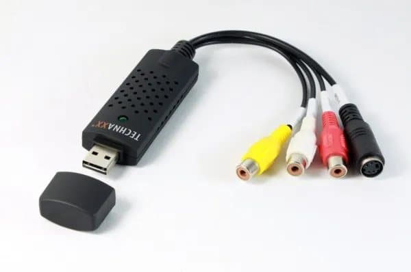 Technaxx USB 2.0 Video Grabber, USB 2.0, 720 x 576 pixlar, RCA, S-Video, Digitalkamera, DVD-spelare, VHS, NTSC, PAL, 25 fps