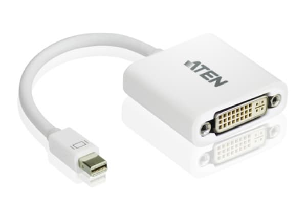 ATEN VC960 - Video adapter - Mini DisplayPort (hann) til DVI-D (hunn) - hvit - for P/N: 0AD8-8012-70MG, VE901T-AT-E