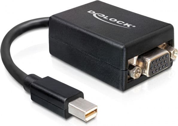 Delock Adapter mini DisplayPort 1.2 hann > VGA hunn svart