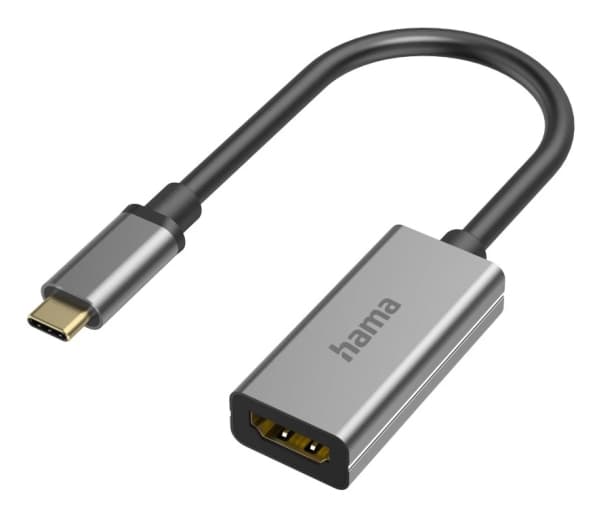 Hama 00200303, USB-C, HDMI, Grå
