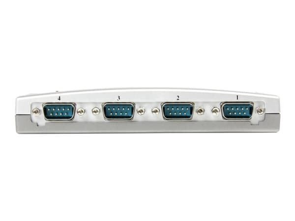 StarTech.com USB till RS232 seriell DB9-adapterhubb med 4 portar - Seriell adapter - USB - RS-232 x 4