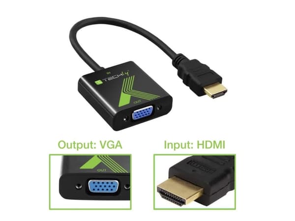 TECHly IDATA HDMI-VGA2 - Videotransformator - HDMI - VGA