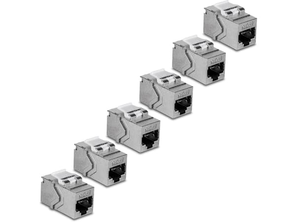 TRENDnet - Modulinnlegg (kopling) - CAT 6a - RJ-45 - TAA-samsvar (en pakke 6)