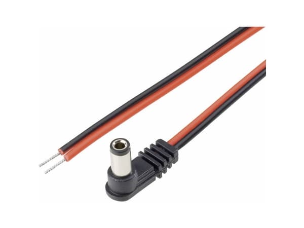 BKL Electronic Lavvoltstilslutningskabel Lavspændingsstik - åben ende 5.5 mm 2.1 mm 2.00 m 1 stk