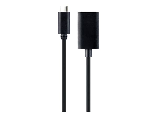 Cablexpert - Adapterkabel - 24 pin USB-C (hane) till DisplayPort (hona) - USB 3.1 - 15 cm - 4K60Hz UHD-stöd - svart