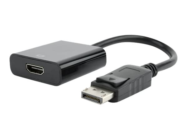 Cablexpert - Videokort - DisplayPort hane till HDMI hona - 10 cm - svart - stöd för 1080p