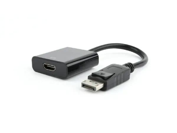 Cablexpert - Videokort - DisplayPort hane till HDMI hona - 10 cm - svart - stöd för 1080p