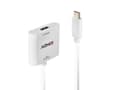 Miniatyrbild 2 av 3: Lindy 43339, 0,1 m, USB Type-C, HDMI, Hankoppling, Honkoppling, Rak
