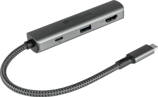 Good Connections USB-C-hubb 3-port 1x HDMI 2.0 PD 94W USB 3.0 A antracit Good - Med den högkvalitativa USB-C™-hubben från Good Connections® kan du ut