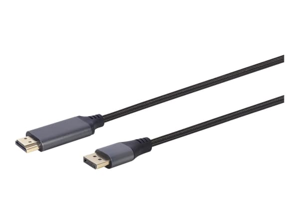 Cablexpert Premium series - Adapterkabel - DisplayPort hann til HDMI hann - 1.8 m - intelligent brikke, 4K 60Hz støtte