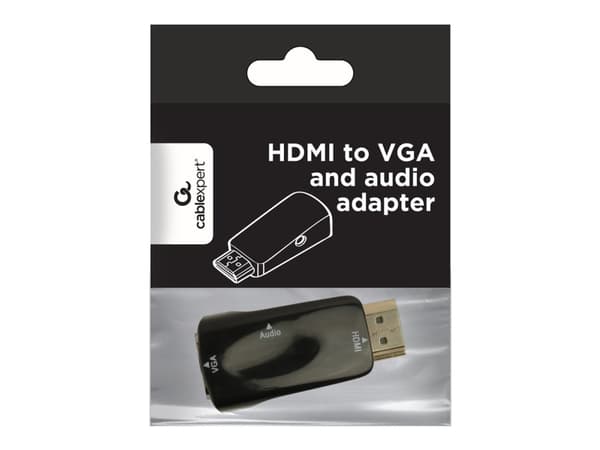 Cablexpert - Videokonverter - HDMI - VGA - svart