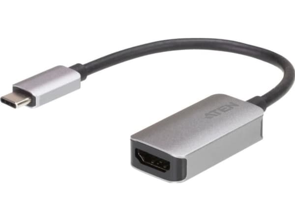 ATEN USB-C till 4K HDMI-adapter, 3.2 Gen 1 (3.1 Gen 1), USB Type-C, HDMI-utgång, 4096 x 2160 pixlar
