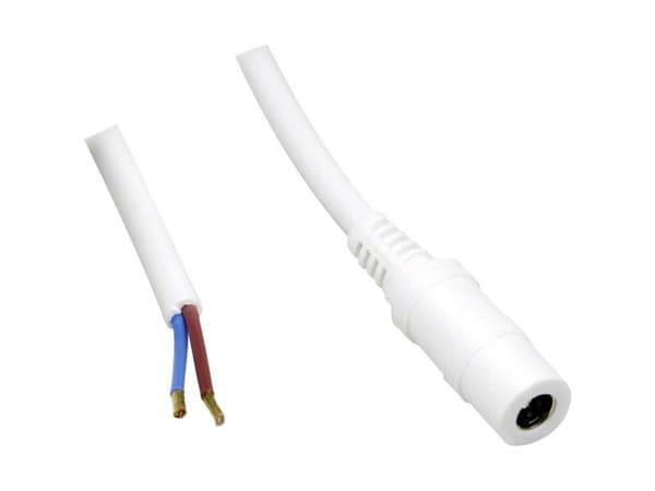 BKL Electronic Pienjänniteliitäntäkaapeli Pienjänniteliitäntä - Kaapeli, avoin pää 5,50 mm 2,10 mm 0,50 m 1 kpl 1 kpl