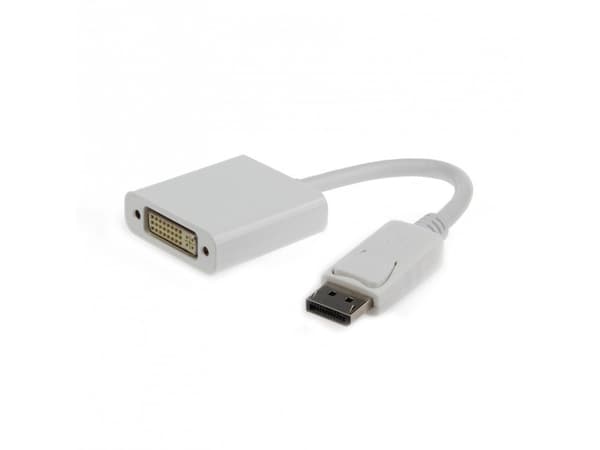 Gembird A-DPM-DVIF-002-W, 0,1 m, DisplayPort, DVI, Hankjønn, Hunkjønn, Hvit