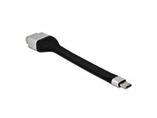 Techly ICOC-USBC-VGA, 0,12 m, USB typ-C, VGA (D-Sub), Hankontakt, Honkontakt, Rak