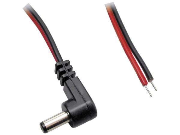 BKL Electronic Pienjänniteliitäntäkaapeli Pienjännitepistoke - avoimet kaapelin päät 5,50 mm 2,50 mm 1,00 m 1 kpl 1 kpl