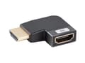 Miniatyrbild 1 av 5: Lanberg - HDMI-adapter - HDMI hane till HDMI hona vänstervinklad - silver - 8K UHD-stöd (7680 x 4320)