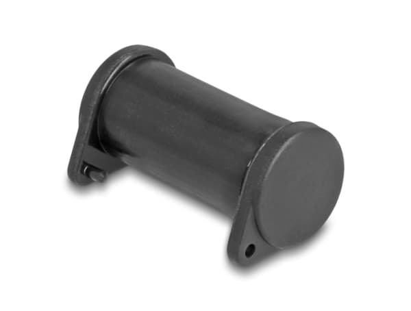 Delock - Støvdekke for kontakt - DL4, for male and female, silicone, 2-parts - svart (en pakke 10)