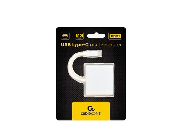 Gembird A-CM-HDMIF-02-SV, 3840 x 2160 pixlar, CE, Silver, 51 mm, 59 mm, 12 mm
