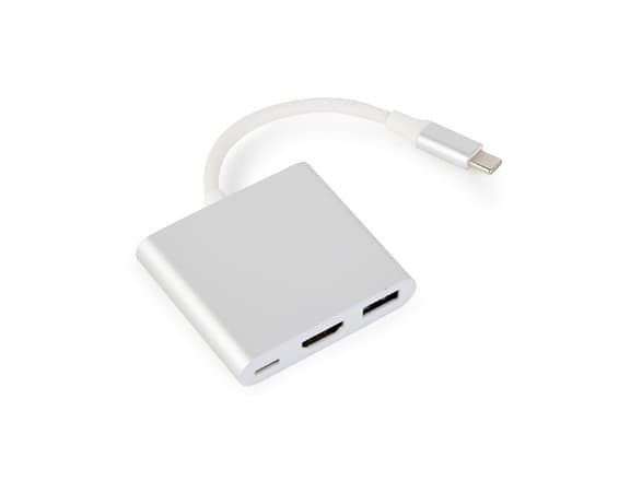 Gembird A-CM-HDMIF-02-SV, 3840 x 2160 pixlar, CE, Silver, 51 mm, 59 mm, 12 mm