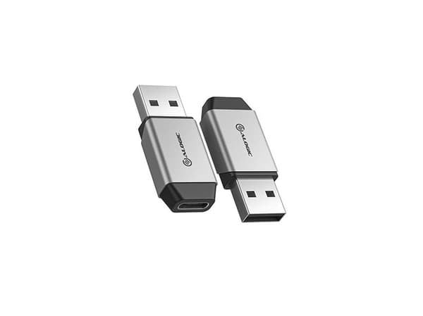 ALOGIC ULACMN-SGR, USB-A, USB-C Mini, Musta, Hopea