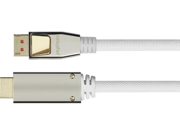 Python GC-M0223, 3 m, DisplayPort, HDMI, Hankjønn, Hankjønn, Rett