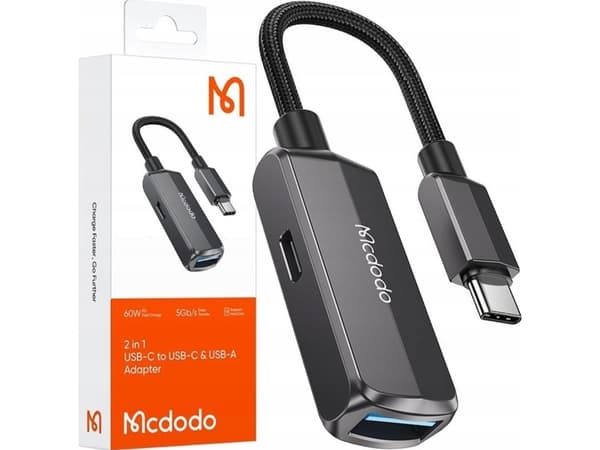 Adapter USB Mcdodo Adapter OTG 2w1 USB-C do USB-C + USB-A Mcdodo CA-2830