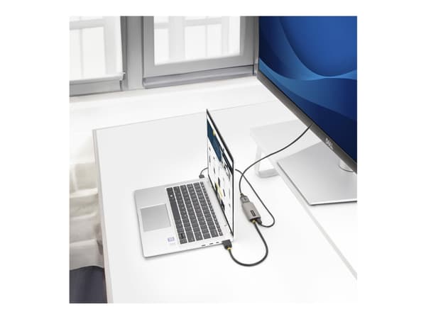 StarTech.com HDMI to DisplayPort Adapter, 8K 60Hz, Active Video Converter - Adapterkabel - HDMI han til DisplayPort hun - 30 cm - avaruusharmaa - akt