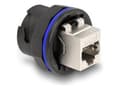 Pikkukuva 1 / 5: Delock RJ45 Cat.6A paneeli liitin musta - Verkko (67048)