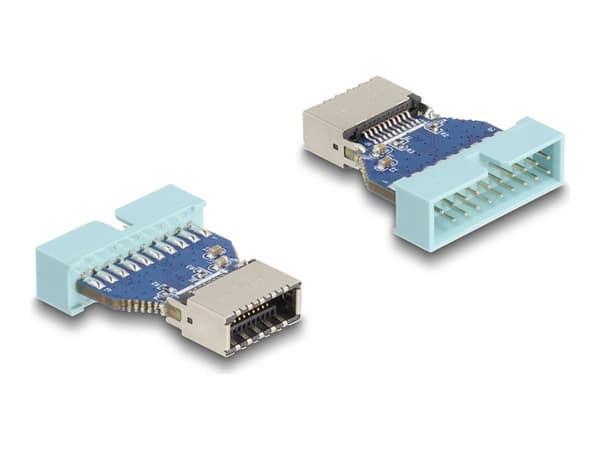 Delock - Intern USB-adapter - 19 pin USB header (hann) til 20 pin USB Type E (hunn) Key A - up to 5 Gbps data transfer rate