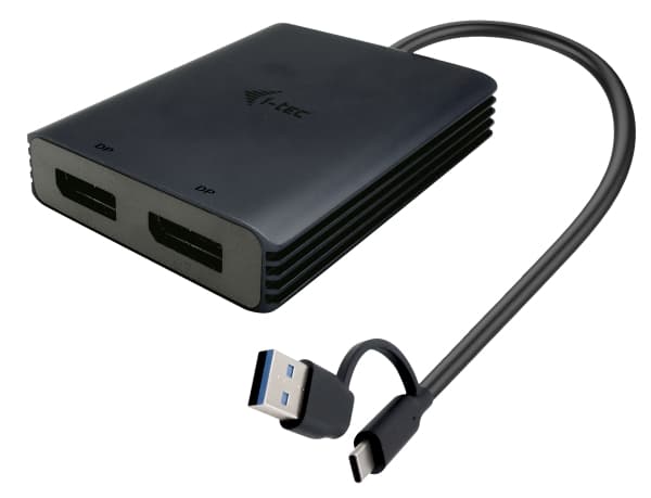 i-Tec - Videokort - 24 pin USB-C (hane) till DisplayPort (hona) - Thunderbolt 4 - 27 cm - 4K60Hz stöd