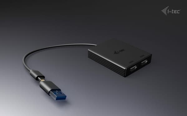 i-Tec - Videokort - 24 pin USB-C hane till HDMI hona - 27 cm - 4K60Hz stöd