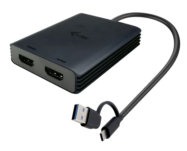 i-Tec - Videokort - 24 pin USB-C hane till HDMI hona - 27 cm - 4K60Hz stöd