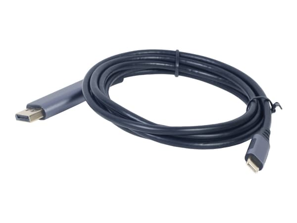 Cablexpert - Adapterkabel - 24 pin USB-C (hann) til DisplayPort (hann) - USB 3.0 - 1.8 m - 4K-støtte - romgrå